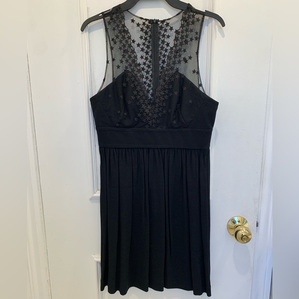 Sandro black lace sleeveless dress. Size 1 (Small)